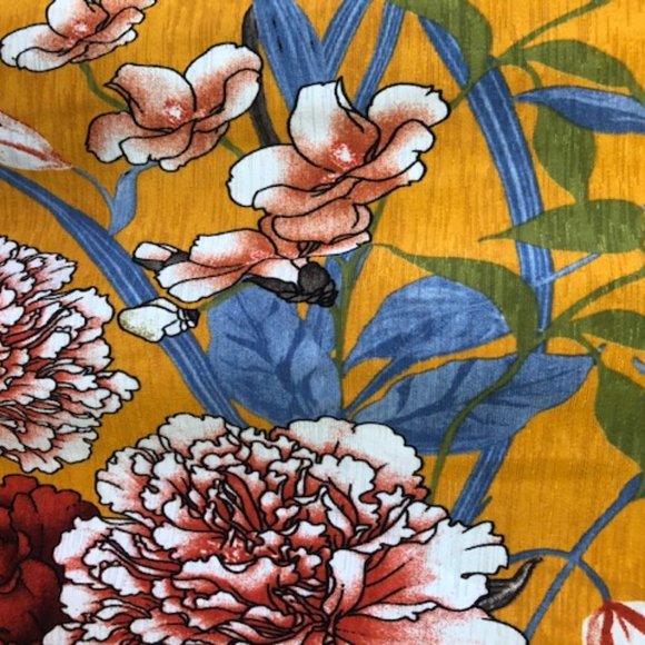 Kimcine Orange Floral Sleeveless Open Back Dress - Picture 5 of 7